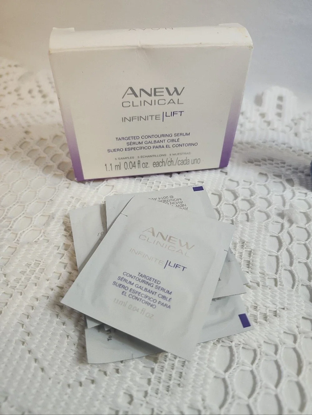 Lot of Avon Anew Clinical Infinite Lift, Pro Line Eraser, Skinvincible Samples